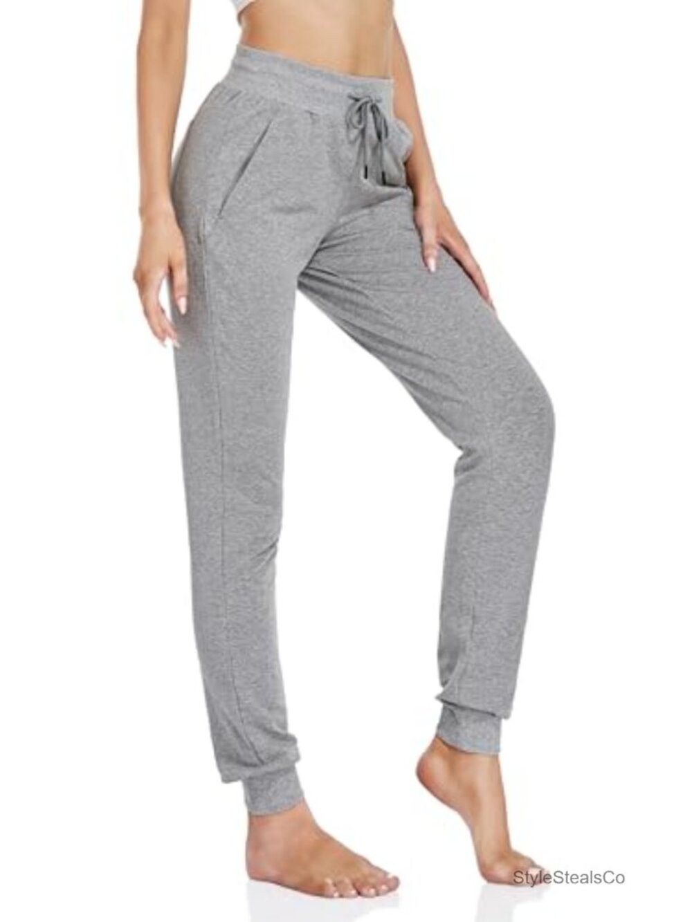 Tall Women's Lightweight Cotton Joggers Sweatpants with 34" Inseam Athletic
